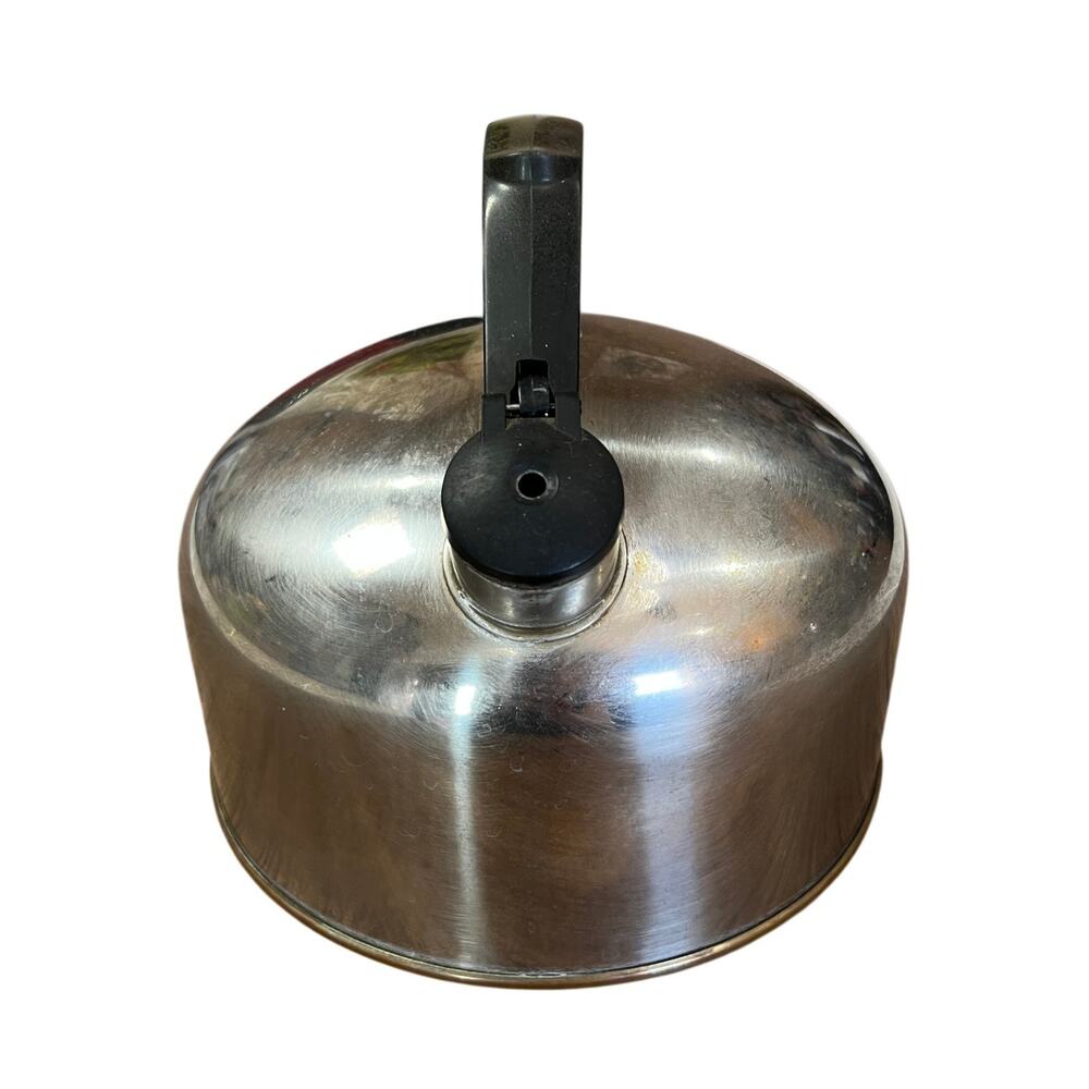 Vintage Paul Revere Ware Whistling 8" Tea Kettle Copper Bottom DENTED - Picture 8 of 11